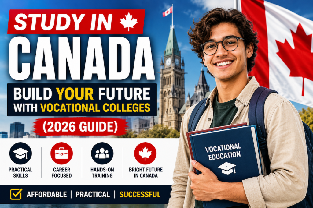 Study in Canada: Build Your Future with Vocational Colleges (2026 Guide) Study in Canada - Build Your Future with Vocational Colleges (2026 Guide)